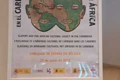 27.06.2023_Inauguración Exposición "La esclavitud y el legado cultural de África en el Caribe". Embajada de España en Bruselas